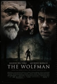 8k992 WOLFMAN DS 1sh 2010 Benicio Del Toro, Anthony Hopkins, Emily Blunt & Hugo Weaving!