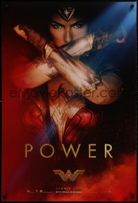 8k995 WONDER WOMAN teaser DS 1sh 2017 sexiest Gal Gadot in title role/Diana Prince, Power!