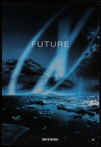 8k998 X-FILES style B int'l teaser DS 1sh 1998 David Duchovny, Gillian Anderson, Fight the Future!