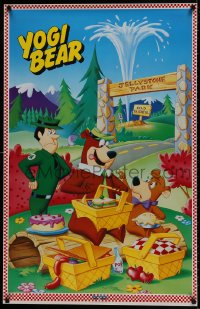 8k217 YOGI BEAR 25x39 video poster 1991 great wacky images of the character!