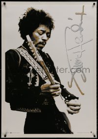 8m201 JIMI HENDRIX linen 25x36 Canadian commercial poster 2004 cool c/u of the legendary guitarist!