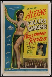 8m343 HOLLYWOOD REVELS linen 1sh 1946 sexy Aleene, Sweetheart of Follies Bergere & sassy lassies!