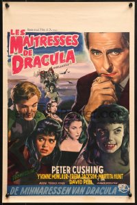 8t400 BRIDES OF DRACULA Belgian 1960 Hammer horror, Peter Cushing as Van Helsing. different!