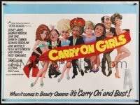 8t202 CARRY ON GIRLS British quad 1973 English sex, the 25th and funniest Carry On hit!