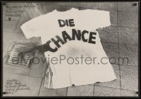 8t745 CHANCE East German 23x32 1981 completely different art of bleeding shirt by Mohrdel!