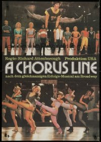 8t747 CHORUS LINE East German 23x32 1986 different images of New York City Broadway group!