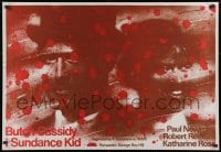 8t495 BUTCH CASSIDY & THE SUNDANCE KID Polish 26x38 1983 art of Newman & Redford by Swierzy!