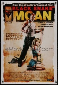 8w122 BLACK SNAKE MOAN DS 1sh 2007 full-length Samuel L. Jackson in chains!