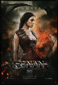 8w183 CONAN THE BARBARIAN teaser DS 1sh 2011 great image of sexy Rachel Nichols as Tamara!