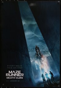 8w577 MAZE RUNNER: THE DEATH CURE style A teaser DS 1sh 2018 Goggins, every maze has an end!