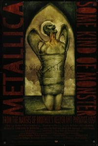 8w586 METALLICA: SOME KIND OF MONSTER 1sh 2004 M.M. art, rock 'n' roll documentary!