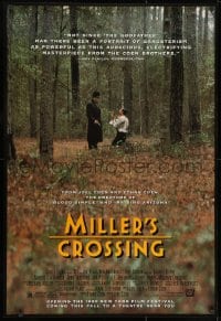 8w589 MILLER'S CROSSING advance 1sh 1990 Coen Brothers, Gabriel Byrne, John Turturro