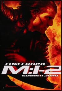 8w599 MISSION IMPOSSIBLE 2 teaser DS 1sh 2000 Tom Cruise, sequel directed by John Woo!