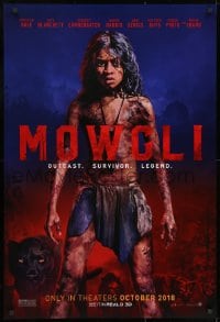 8w611 MOWGLI teaser DS 1sh 2018 Andy Serkis directed, Rudyard Kipling, outcast, survivor, legend!