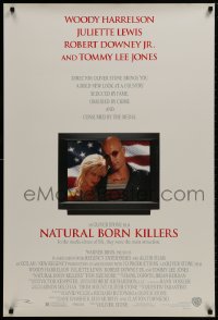 8w631 NATURAL BORN KILLERS DS 1sh 1994 Oliver Stone, Woody Harrelson & Juliette Lewis on TV!