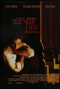 8w637 NIGHT FALLS ON MANHATTAN 1sh 1996 Andy Garcia, Richard Dreyfuss, Ian Holm!