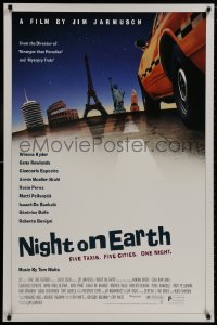 8w640 NIGHT ON EARTH 1sh 1992 directed by Jim Jarmusch, Winona Ryder, Gena Rowlands