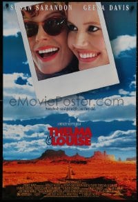 8w887 THELMA & LOUISE 1sh 1991 Susan Sarandon, Geena Davis, Ridley Scott feminist classic!