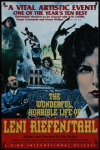 8w987 WONDERFUL, HORRIBLE LIFE OF LENI RIEFENSTAHL 1sh 1993 Die Macht der Bilder, wild image!