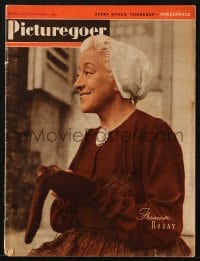 8x990 PICTUREGOER English magazine July 7, 1945 great cover portrait of Francoise Rosay!