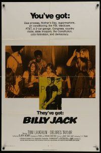 8z090 BILLY JACK 1sh 1971 Tom Laughlin, Delores Taylor, most unusual boxoffice success ever!