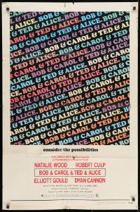 8z111 BOB & CAROL & TED & ALICE 1sh 1969 directed by Paul Mazursky, Natalie Wood, Dyan Cannon!