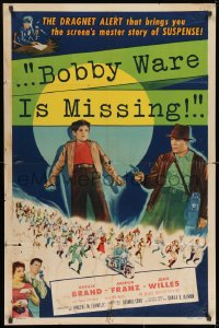 8z112 BOBBY WARE IS MISSING 1sh 1955 Neville Brand, Arthur Franz, master story of suspense!