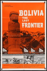 8z114 BOLIVIA THE LAST FRONTIER 1sh 1966 a world wide adventure special, cool different images!