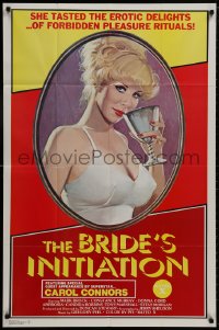 8z126 BRIDE'S INITIATION 1sh 1976 tasty erotic delights, art of sexy superstar Carol Connors!