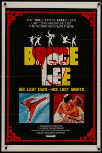 8z130 BRUCE LEE HIS LAST DAYS - HIS LAST NIGHTS 1sh 1976 Lo Mar's Lei Siu Lung yi ngo