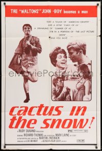 8z140 CACTUS IN THE SNOW 1sh R1970s Mary Layne, Richard Thomas tries to lose his virginity!