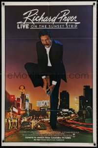 8z733 RICHARD PRYOR LIVE ON THE SUNSET STRIP advance 1sh 1982 photo of Pryor by David Alexander!