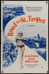 8z737 ROAD TO ST TROPEZ 1sh 1966 romance with the swinging mod set on the French Riviera!