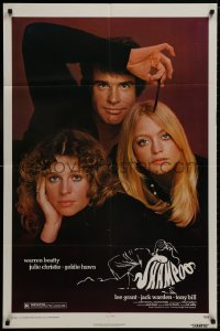 8z780 SHAMPOO 1sh 1975 best close up of Warren Beatty, Julie Christie & Goldie Hawn!