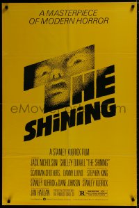 8z784 SHINING studio style 1sh 1980 Stephen King & Stanley Kubrick, iconic art by Saul Bass!