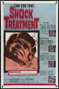 8z785 SHOCK TREATMENT 1sh 1964 you actually see a man subjected to electroshock treatments!