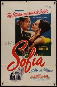 8z802 SOFIA 1sh 1948 Gene Raymond loves Sigrid Gurie in Bulgaria, where the gallows are high!