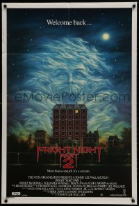 9c413 FRIGHT NIGHT 2 Aust 1sh 1989 the suckers are back, wild horror artwork!