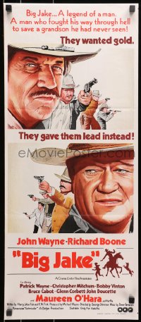 9c553 BIG JAKE Aust daybill 1971 Richard Boone wanted gold but John Wayne gave him lead instead!