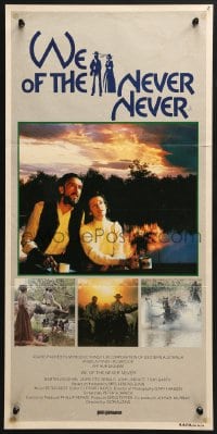 9c974 WE OF THE NEVER NEVER Aust daybill 1983 Angela Punch McGregor, Arthur Dignam!