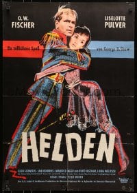 9c320 HERO German 1958 Franz Peter Wirth's Helden, George Bernard Shaw, art by Engel!