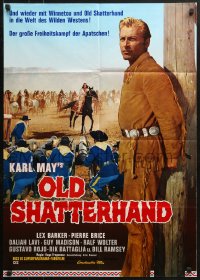 9c337 OLD SHATTERHAND German R1972 Lex Barker, Guy Madison, Pierre Brice as Winnetou