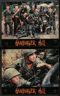 9c141 HAMBURGER HILL 8 French LCs 1987 Dylan McDermott, Don Cheadle, Michael Boatman!