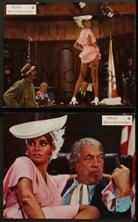 9c103 MYRA BRECKINRIDGE 18 German LCs 1970 Mae West, sexiest Raquel Welch, John Huston, Rex Reed!