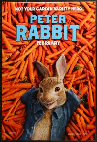 9g824 PETER RABBIT advance DS 1sh 2018 Domhnall Gleeson, Neill, James Corden, rascal, rebel, rabbit!