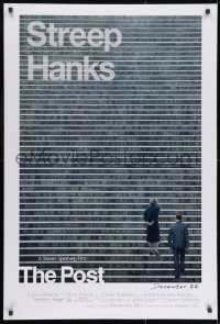 9g834 POST style A teaser DS 1sh 2017 Meryl Streep, Tom Hanks, Paulson, Odenkirk, limited release!