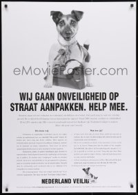 9g284 NEDERLAND VEILIG 28x39 Dutch special poster 2000s cute puppy is going to crack down on crime!