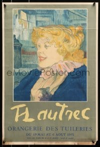 9g194 ORANGERIE DES TUILERIES 17x25 French museum/art exhibition 1951 Henri de Toulouse-Lautrec!