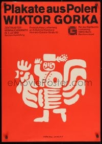 9g199 PLAKATE AUS POLEN WIKTOR GORKA 23x33 East German museum/art exhibition 1969 & Muller!