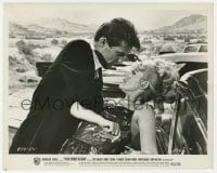 9h747 PALM SPRINGS WEEKEND 8x10 still 1963 Robert Conrad manhandling Connie Stevens by car!